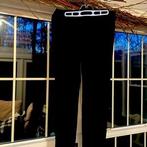 Limited black velvet pants